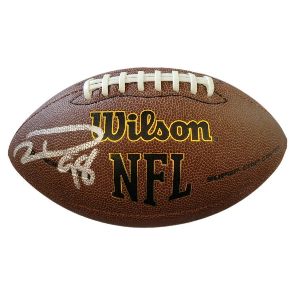 Réplica oficial de fútbol americano de la NFL (JSA) firmada por Robert Mathis Wilson Foto 1 de 1