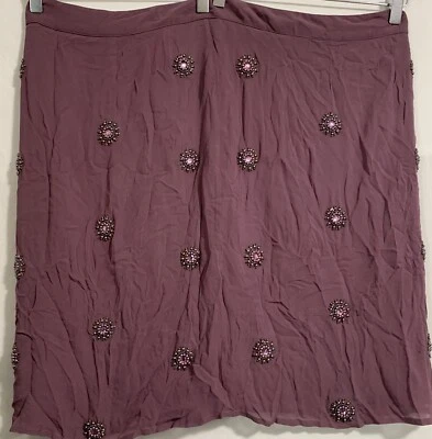 Monsoon purple mini skirt size 22 - Image 1 of 4