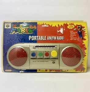 1998 Super Mario 64 AM/FM Portable Radio Nintendo N64 SUPER RARE Cracked Plastic - Bild 1 von 10