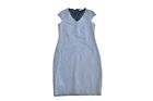 'MANGO' Szara Houndstooth Cap Sleeve Rozciągliwa elegancka sukienka garniturowa - Rozmiar UK 16