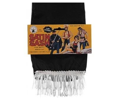 Faja de Satén - Pirata - Zorro - Medieval - Realeza - Accesorio de Disfraz - 3 Colores Foto 1 de 3