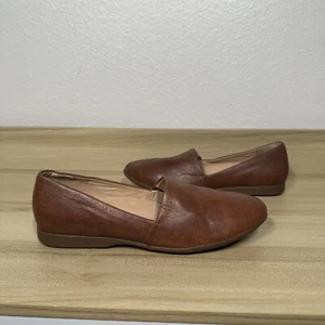 Dansko Larisa Leather Slip-on Flats Women's Size 39 Saddle Comfort Arch Support - Picture 1 of 9