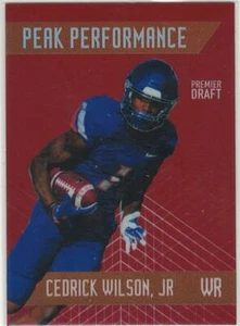 Cedrick Wilson Jr. 2018 Sage Hit Peak Performance Red parallel #d 21/25 Dolphins - Picture 1 of 1