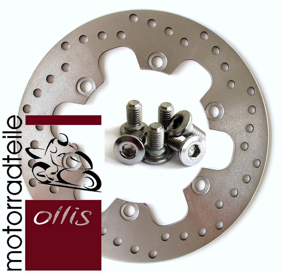 EBC Bremsscheibe hinten + Schrauben - Kawasaki KLR 650 A / C + ABE - Image 1 of 1