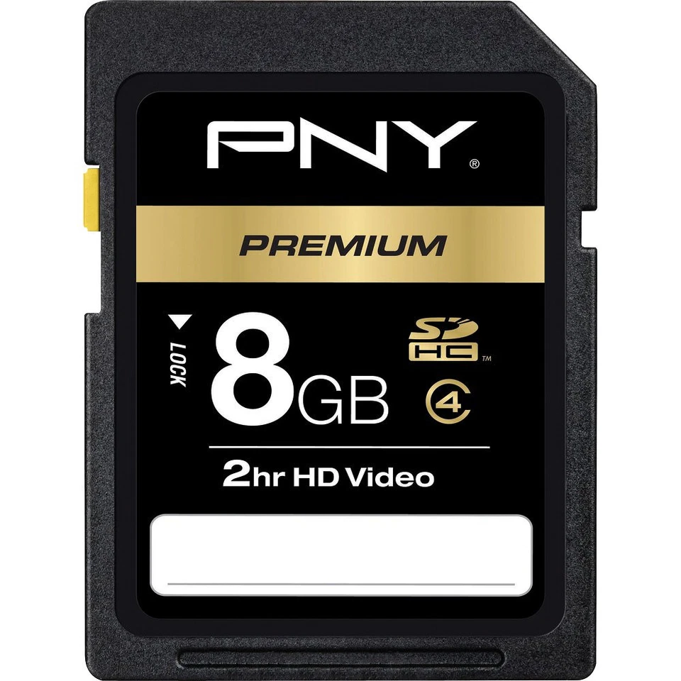 PNY 8G SDHC SD card for Sony A380 A390 Nikon D3100 D3200 HD camera - Image 1 of 1