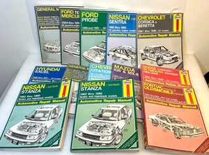 Lot of 13 Haynes Automotive Repair Manuals Ford Nissan Chevy Dodge Mazda GM - Bild 1 von 4