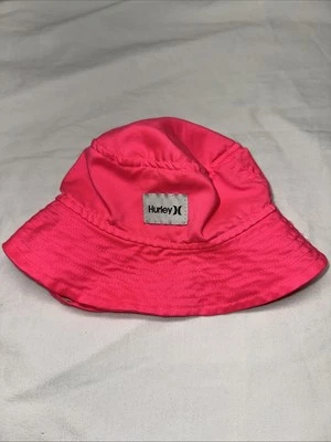 Bebé Bebé Hurley Niñas Rosa Cubo Sol Sombrero Correa para la barbilla Rosa Brillante Neón 18M Foto 1 de 4