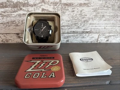 Reloj Fossil Cronógrafo Acero Inoxidable Chapado en Iones Negro FS4531 Necesita Batería Foto 1 de 4