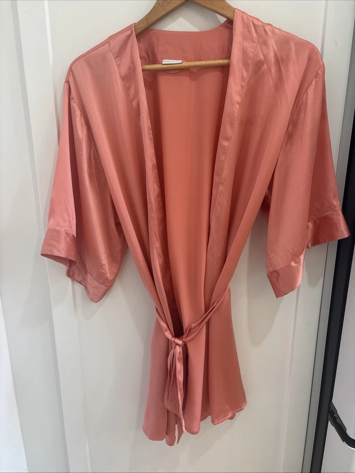 La Perla Studio 100% 桃色粉色丝绸长袍短款 S 码 — 第 1/4 张图片