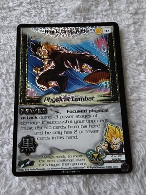 DBZ Dragon Ball Z FOIL Black Drop Kick 97 CCG Limited Kid Buu Saga MP - Image 1 of 4