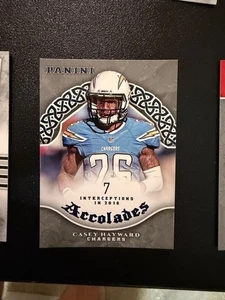 2017 PANINI FOOTBALL NFL ACCOLADES INSERT CARD SAN DIEGO CHARGERS CASEY HEYWARD - Picture 1 of 1