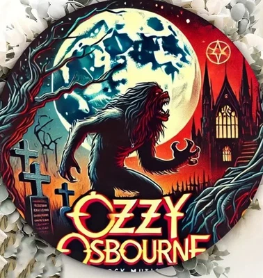 Ozzy Osbourne Prince Of Darkness  Limited Edition Metal Sign 8x8.  Collectible - Image 1 of 4
