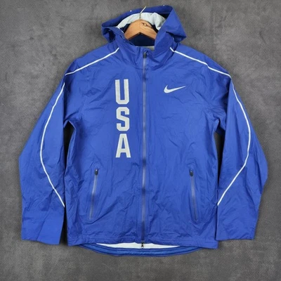 Chaqueta de Correr Nike Hypershield Team EE. UU. Azul Real Profundo Para Hombres Mediana Ligera Foto 1 de 4