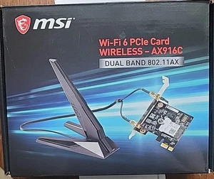 MSI Dual Band 2x2 802.11 PCI Express Wireless AC WiFi Card MS-B905C With Antenna - Afbeelding 1 van 4