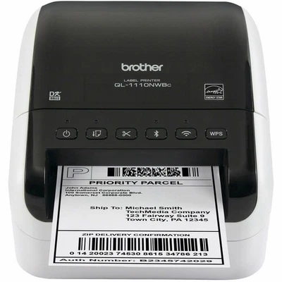 Brother QL-1110NWB Desktop Direct Thermal Monochrome Label Printer - Image 1 of 4