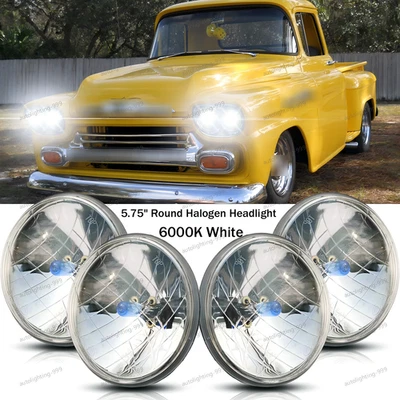 DOT para camioneta Chevy 3100 1958 1959 4x 5,75" faros redondos haz alto bajo Foto 1 de 4