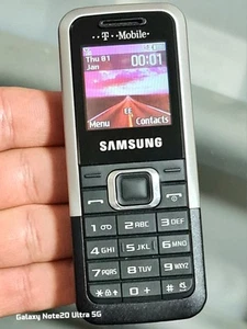 Samsung GT-E1120 Black (Unlocked) Mobile Phone Excellent Condition With Charger - Afbeelding 1 van 10