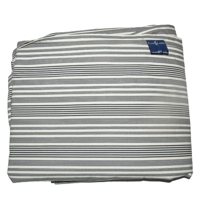 Ralph Lauren UNUSED Queen Flat Sheet Ivory & Black Stripe Polo - Image 1 of 4