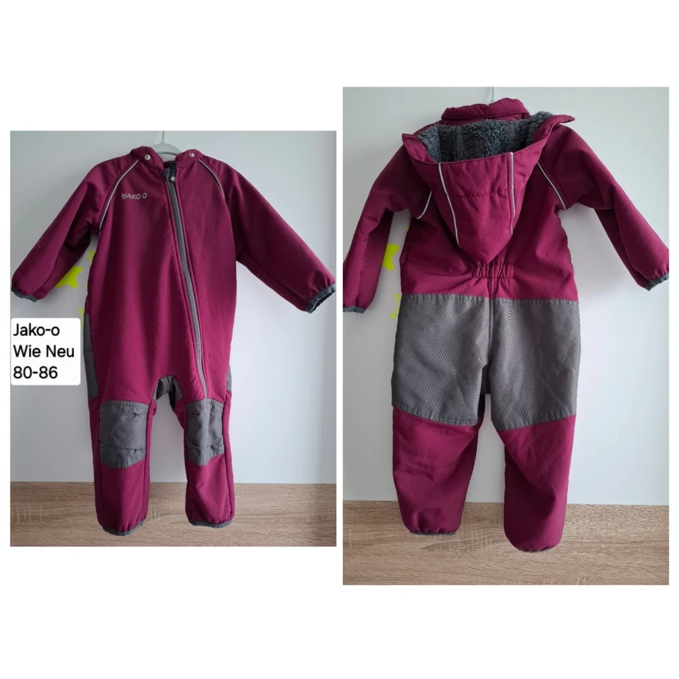 Pinker Mädchen Jako-o Softshellanzug Regenanzug Winter Herbst 80/86 Top Zustand - Bild 1 von 1