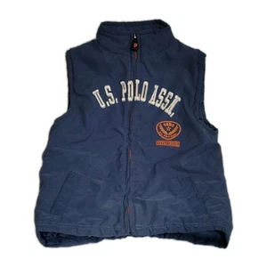 U.S. Polo Assn. Toddler 4T Blue Puffer Vest Full Zip Logo Established 1890 Boys - Picture 1 of 2