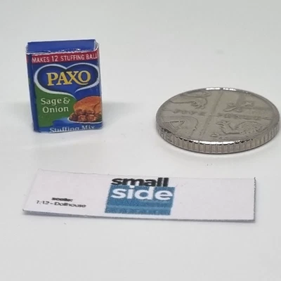 Dolls House miniature 1:12 scale Christmas Food - Paxo Stuffing Box