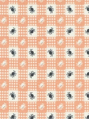 Moda TELA Araña Guinga Coral Halloween Grasa Octavo 9x21 Foto 1 de 2