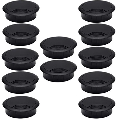 12 шт. 2-дюймовые люверсы для настольного шнура, крышка для настольного отверстия, отверстия для проволочного шнура кабеля - Изображение 1 из 2