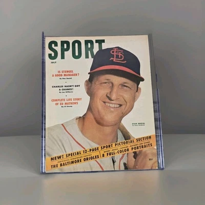 Sport Magazine - July 1954 Issue w/ St. Louis Cardinals Stan Musial Cover - Image 1 of 4