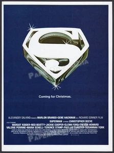 SUPERMAN: La película - Orig. Promoción/anuncio Trade AD 1978 _ Llegando por Navidad - Imagen 1 de 1