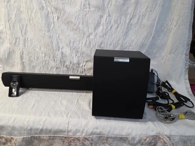 Vizio VSB211-Z Soundbar & Subwoofer Speaker With Remote And All Cables Shown - Image 1 of 4
