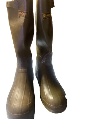 LaCrosse 26605 Men's Burly Air Grip 18" Green Insulated Rubber Boots Work Shoes - Image 1 of 4