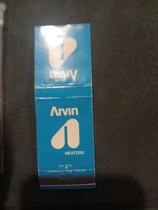Arvin Heaters Vintage Matchbook Cover - Picture 1 of 2