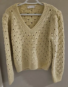 Astr The Label Strickpullover Wollmischung Gelb Large - Bild 1 von 9