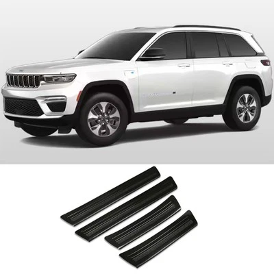 For Jeep New Grand Cherokee Outside Door Sill Scuff Plate Guard Cover Trim Black - image 1 of 4