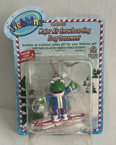Webkinz Major Air Snowboarding Frog Ornament - NEW! - Picture 1 of 3