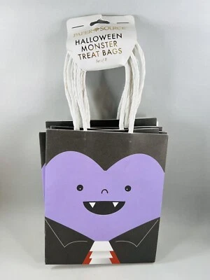 Paper Source Halloween Monster Treat Bags Set of 8 - 4 designs 5" x 6" - Image 1 of 4
