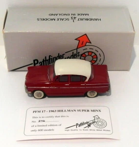 Pathfinder Models 1/43 Scale PFM17 - 1963 Hillman Super Minx 1 Of 600 Red/White - Picture 1 of 5