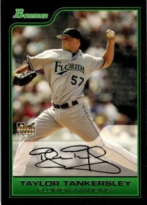 2006 Bowman Draft Picks Baseball Card Taylor Tankersley Rookie Florida Marlins - Image 1 of 2