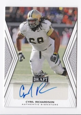 2014 Leaf Draft Cyril Richardson Baylor #A-CR2 RC Auto - Image 1 of 2