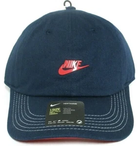 NIKE YOUTH HERITAGE 86 ADJUSTABLE CAP 913963-410 NAVY ONE SZ - Picture 1 of 6