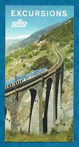 1958 BLS RAILWAYS BOOKLET EXCURSIONS FROM BERNESE OBERLAND SWITZERLAND