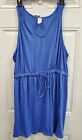 West Loop Women's Drawstring Waist Dress Blue Nwt *Choose Size*