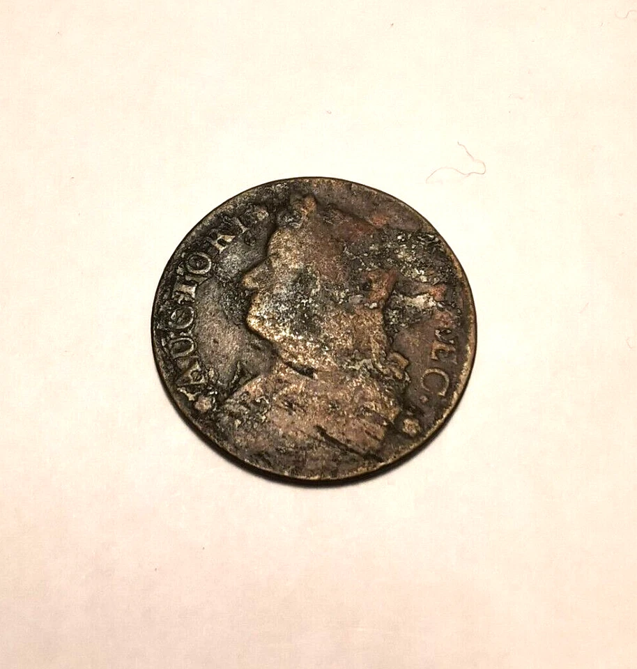 Moneda Cooper de 1/2 centavo Connecticut de Estados Unidos 1788 "busto drapeado izquierdo" M15,1-L.1 R3 Foto 1 de 4