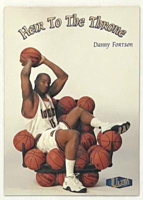 1997 Ultra Heirs to the Throne #8 HT Danny Fortson Denver Nuggets - Image 1 of 2