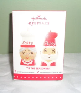 2015 - Hallmark Keepsake - 'Tis The Seasoning Ornaments - New - Salt & Pepper - Picture 1 of 1