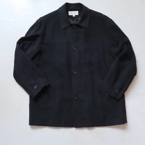 Pronto Uomo Overcoat Mens Extra Large Black Long Sleeve Button Party Outdoor - Picture 1 of 24