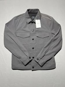 NEW THEORY MEN'S RIVER NEOTERIC TWILL DARK GREY JACKET SIZE S Defected - Picture 1 of 21