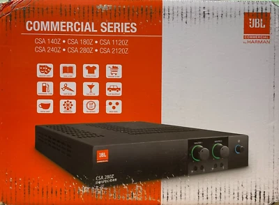 JBL Pro - CSA180Z - Commercial Series Single-Channel 80-Watt Power Amplifier - Image 1 of 4