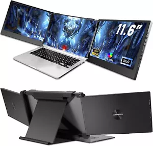 11,6 "1080P Dual Tragbarer Monitor Triple Extender Bildschirm IPS für Laptop Neu - Bild 1 von 24