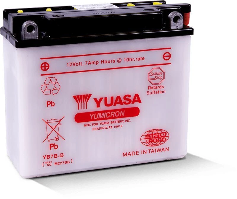 Yuasa Conventional YB7BB 12 Volt Battery For Yamaha TTR225 1999-2005 YUAM227BB - Image 1 of 4